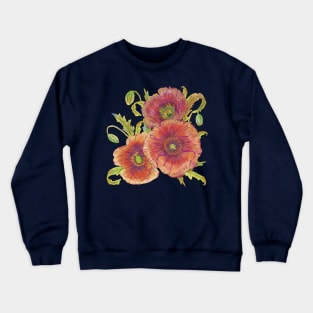 Three Poppies Crewneck Sweatshirt